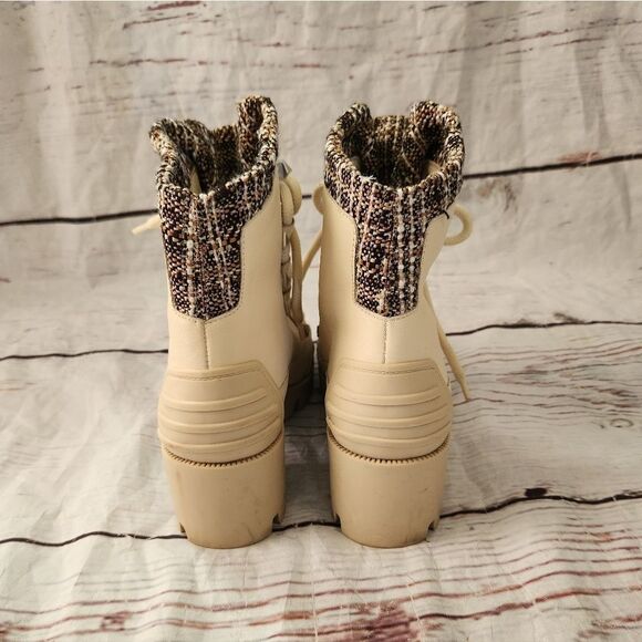 Schutz Jan Tweed Leather Booties Size 8.5 - Picture 6 of 10